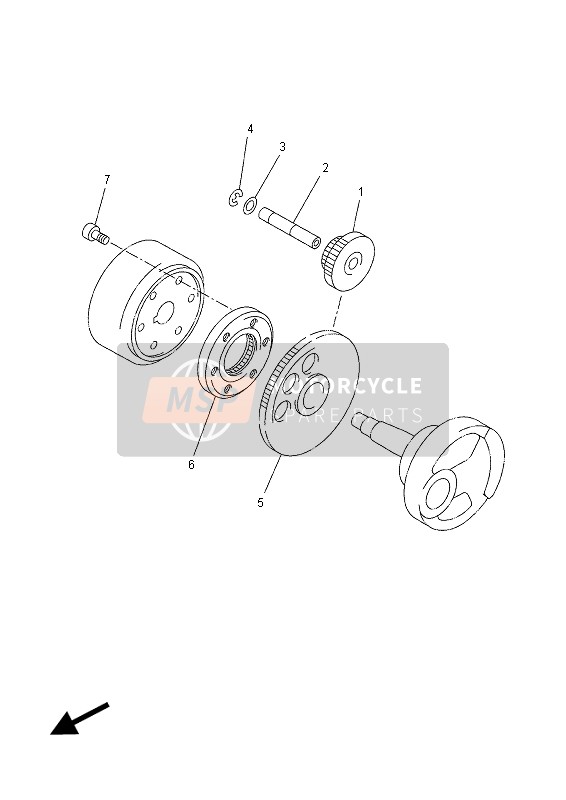 Yamaha YP250RA X-MAX 2012 Starter 2 voor een 2012 Yamaha YP250RA X-MAX